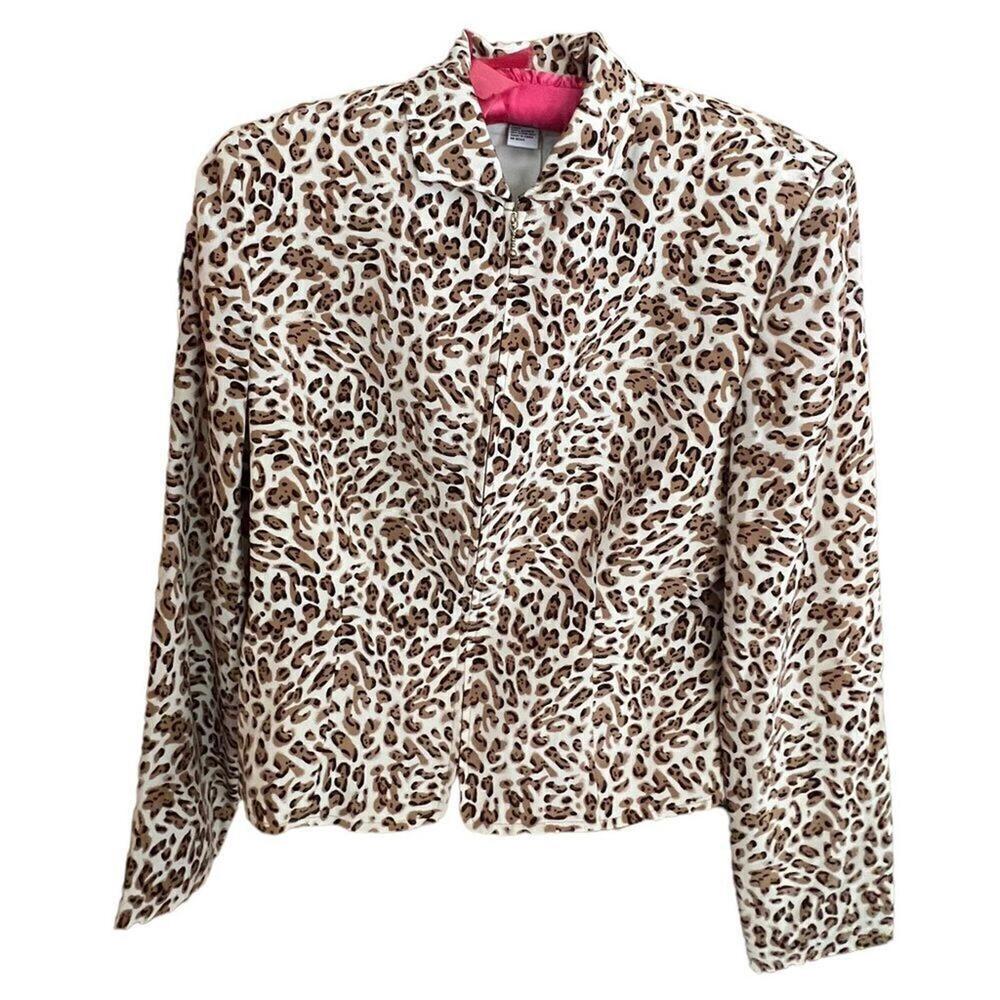 Allison Taylor silk full zip front jacket fully lined size 6